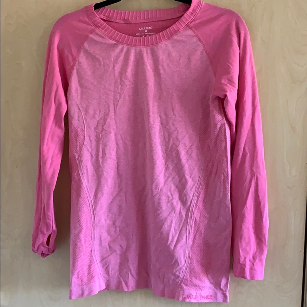 Womens pink work out top